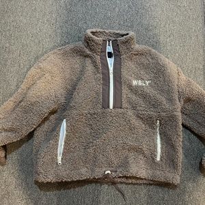 WSLY Brown Sherpa Jacket size small